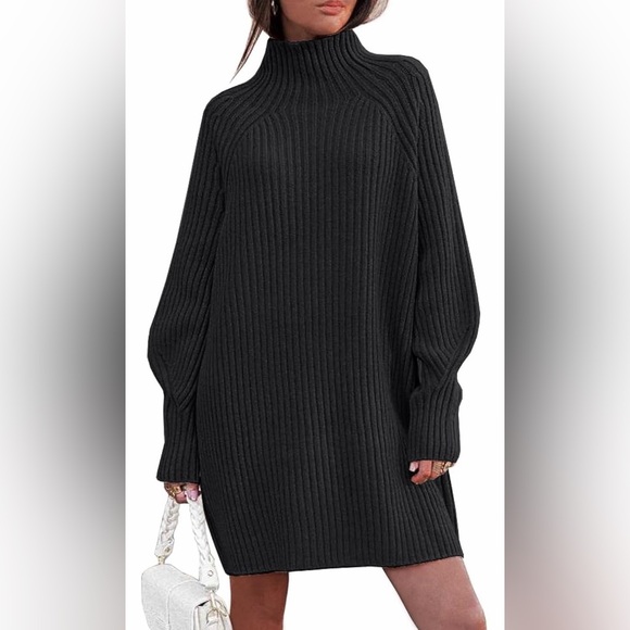 None Dresses & Skirts - 🆕Cozy Knit Turtleneck Dress